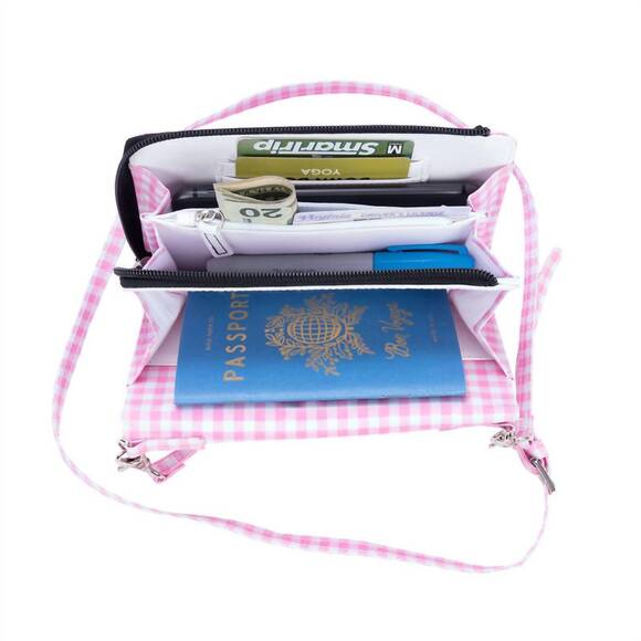 NEW SCOUT women's decker crossbody bag in victoria checkham - Picture 2 of 2